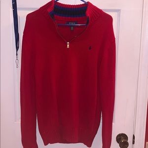 Red Ralph Lauren Quarter Zip